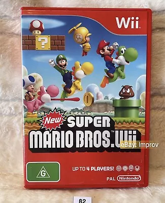 New Super Mario Bros Wii Nintendo Wii U - Pal - Great Condition - 💨 2post • $30