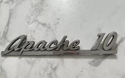 1960s 1961 Apache 10 Hood Emblem Scripts Chevrolet Truck Oem P-3781525 Usa • $35