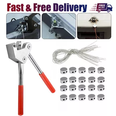 41Pcs Set Sealing Pliers & Security Lead Seal & Seal Wires Electric Meter Tags • £13.45