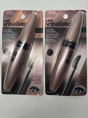 Maybelline 01 VERY BLACK LashSensational Mascara Lot Of 2 ! New! • $12.35