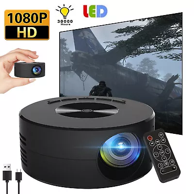 Mini 1080p HD LED Projector Home Cinema Set Portable Home Theater Projector LCD • $37.99