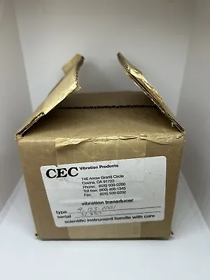 CEC Industrial / Aviation Vibration Velocity Transducer (PART #4-123-0001) • $349.99