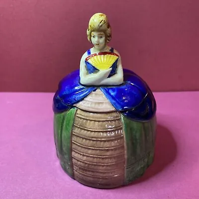 1940s ? Marutomoware Crinoline Lady Preserve Pot - Made In Japan - 11cm • £22.50