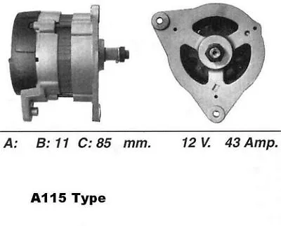 WAI Alternator For Talbot Sunbeam Lotus H22G11 / 907 2.2 Litre (01/1980-12/1982) • $144