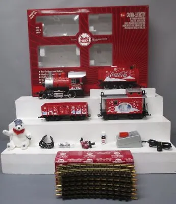 LGB 72510 Coca-Cola  Red Trunk  Christmas G Gauge Steam Train Set LN/Box • $527.82
