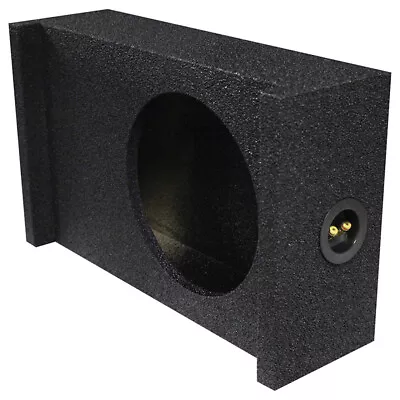 QBomb 10 Inch Sealed Shallow Truck Subwoofer Box Enclosure | Down Fire Slim 10  • $63.95