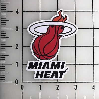 Miami Heat NBA 4  Tall Vinyl Decal Sticker - BOGO • $5.99