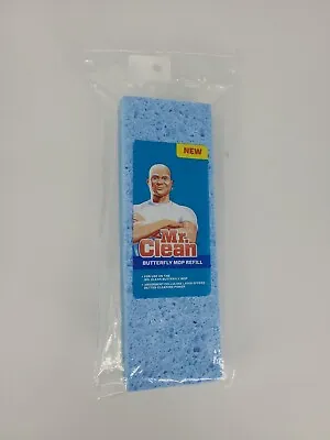 Mr. Clean Butterfly Mop Refill Sponge With Snap On/Off Plastic Head New/Sealed • $5.10