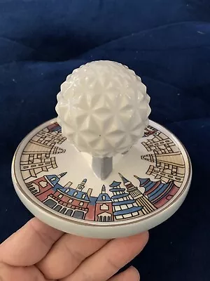 NWT Disney Parks Epcot Spaceship Earth World Showcase Trinket Dish Jewelry Tray • $26.99