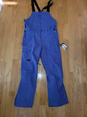 The North Face Freedom Men's Waterproof Shell Ski Bibs Pants Cave Blue Size L • $143.96