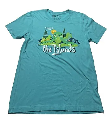 The Lost Bros Pixie Traveler The Islands Te Fiti Teal Tshirt Adult Unisex Medium • $19.95