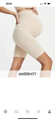 £1.20 • Buy Mamalicious Maternity Over The Bump Shapewear Shorts In Beige