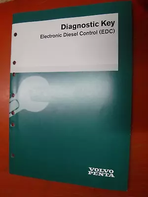 1999 Volvo Penta Diagnostic Key Electronic Diesel Control Factory Service Manual • $23.24