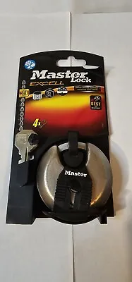 Master Lock M40EURD Excell Stainless Steel Discus 70mm Padlock • £12.99