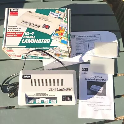 Ibico GL-4 Small Laminator Machine Instructions And Box Tested And Works Perfect • $39