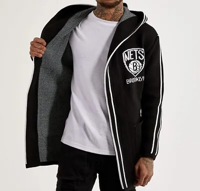 One In A Million NBA Brooklyn Nets Men's Black/White Sweater Jacket-Brand New..  • $109.99