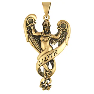 Bronze Lilith Pendant - Dryad Design Sumerian Demon Goddess Wiccan Pagan Jewelry • $24.99