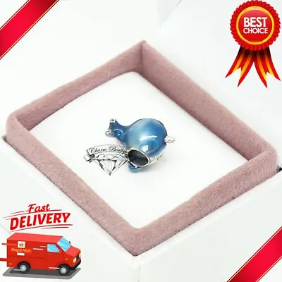 Pandora Shimmering Narwhal Charm Whale Blue Unicorn Of The Sea 798965C01 • £29.40