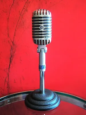 £227.14 • Buy Vintage 1953 Shure 55S Dynamic Cardioid Microphone W Snyder Stand Elvis Turner