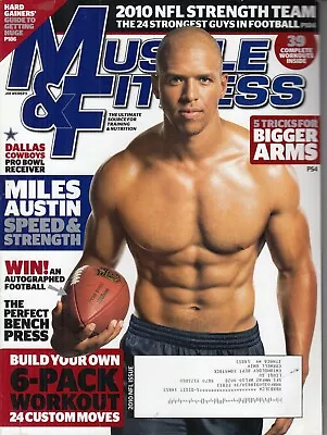 Muscle Fitness MAGAZINE  NFL Issue Miles Austin Dallas Cowboys  2010 NFL  • $7.65