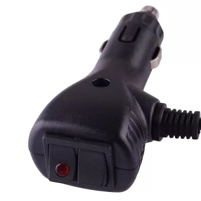 12V Car Cigarette Lighter Cable Adapter Plug On/Off Trigger Momentary Switch • £10.37