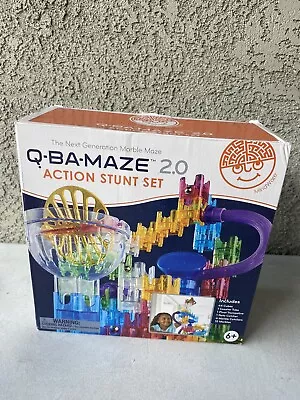 NEW MindWare Q-BA-Maze 2.0 Marble Maze Action Stunt Set Ages 6+ Building Basics • $29.99