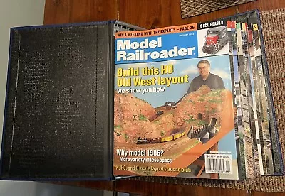 Lot Of All 12 Model Railroader Train  Magazines From 2002 Plus Hard Binder Ex • $19.95