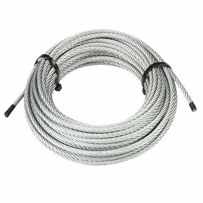 50' MIBRO KINGCHAIN 1/2  GALVANIZED WIRE ROPE STEEL CABLE WINCH 7x19 50FT 505721 • $81.99