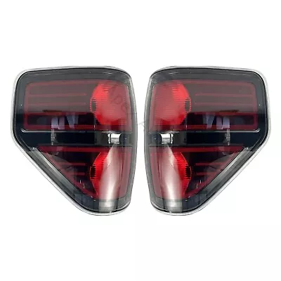 LED Clear Lens Tail Lights Brake Lamps Left & Right Fit For 2009-2014 Ford F150 • $45