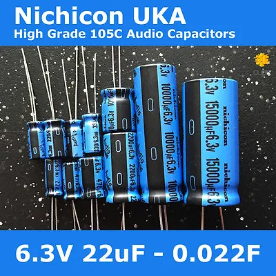 Nichicon UKA KA High Grade Wide Temperature 105C For Audio [6.3V] Capacitors  • £9.99