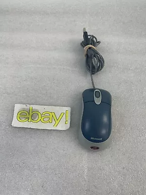 Microsoft X08-72983 1 Optical Mouse Blue USB & PS/2 Compatible FREE SHIPPING • $13.99