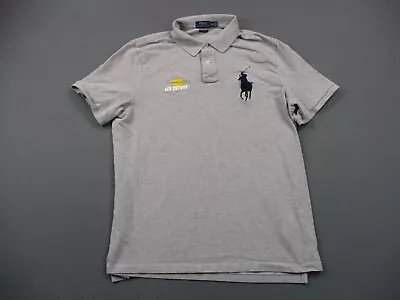 Polo Ralph Lauren Shirt Mens Extra Large Gray Big Pony Preppy US Open Classic • $29.99