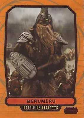 Star Wars Galactic Files 2 - #451 Red Parallel Card  Merumeru  #19/35 • $30.82