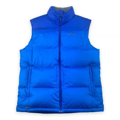 £39.99 • Buy Marmot 650 Goose Down Puffer Gilet Blue Medium