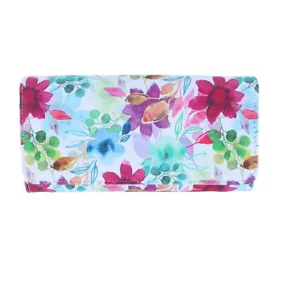 New Buxton Women's Watercolor Floral Vegan Leather Bianca Organizer Wallet • $36.94