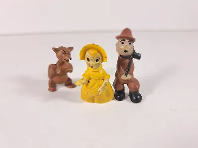 Vintage Miniatures Grandma Woodsman Wolf Figurines (No Red Riding Hood) • $14.31