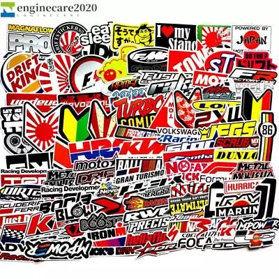 100PCS JDM Stickers Pack Car Motorcycle Racing Motocross Helmet Vinyl Decals Lot • $5.49