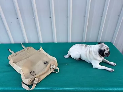 1955 Vintage Military U.S. Canvas Army Vietnam Korean War Backpack Messenger Bag • $22