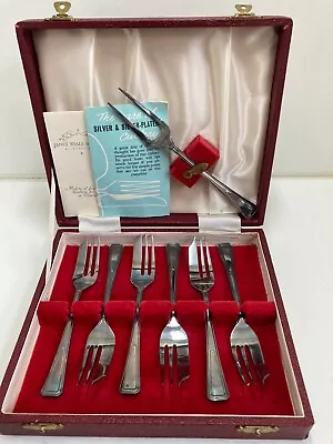 FULWOOD Design  JAMES RYALS Sheffield Silver Service Cutlery Six Pastry Forks • £12.99