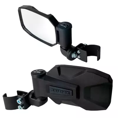 Seizmik Strike Side Black View Mirrors Set Polaris Pro-Fit Roll Cage Mounted • $99.74