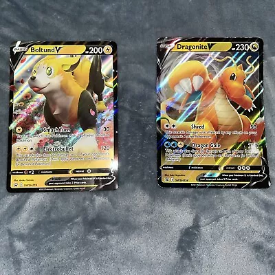 Pokémon Cards Jumbo - Dragonite V AND Boltind V JUMBO CARDS! • $2