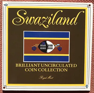 Swaziland 1986 BUNC Six Coin Collection Set: 1 Cent - 1 Lilangeni By Royal Mint  • $50.51