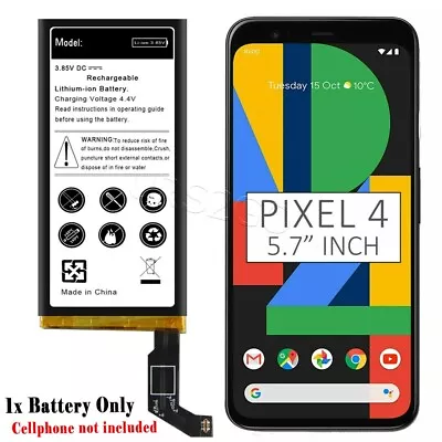 4620mAh Internal Grade A+ Extended Slim Battery Only Fit Verizon Google Pixel 4 • $28.98