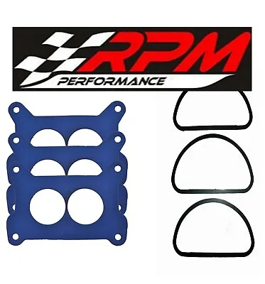 Mopar 3x2 340 440 6 Pack Tri Power Air Cleaner Carb Base Gasket Holley G46-bl • $19.95