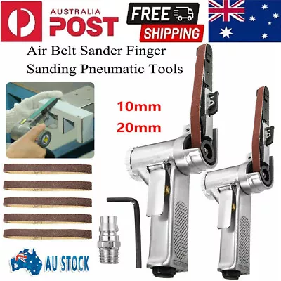 AU 20mm 10mm Air Belt Sander Finger Sander Detail Sander Pneumatic Tool Polisher • $43.99