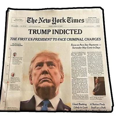 TRUMP INDICTED New York Times Newspaper To Face Criminal Charges March 31 2023 • $20