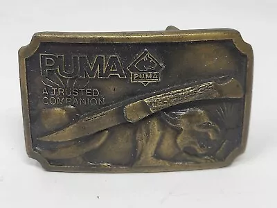 1977 Puma Stag Handle Pocket Knife Gutmann Collectible Knives Belt Buckle • $39.95