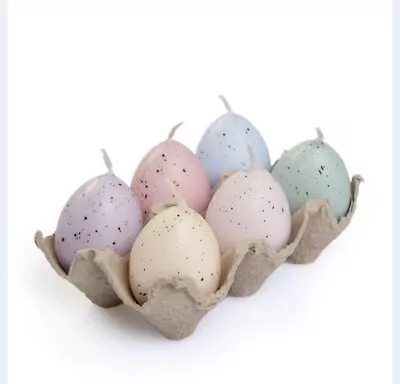 Easter Wishes Pack Of 6 Egg Candle Unscented  • £9.99