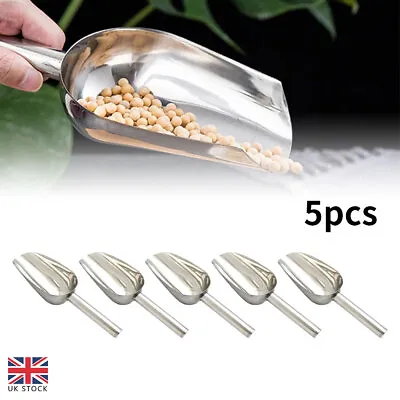 Small Stainless Steel Ice Buffet Candy Scoop Metal Food Candy Scoops Kitchen New • £9.99