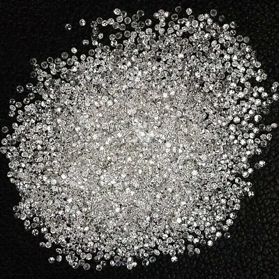 Natural Loose 2 MM Diamond Round 100 Pcs Lot VVS1 Clarity D Color 0.03 Ct • $120